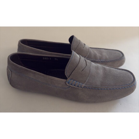 To Boot New York Derrick Driver Mens  Loafers Driver Shoes Grey Suede size 7.5 - Picture 3 of 13